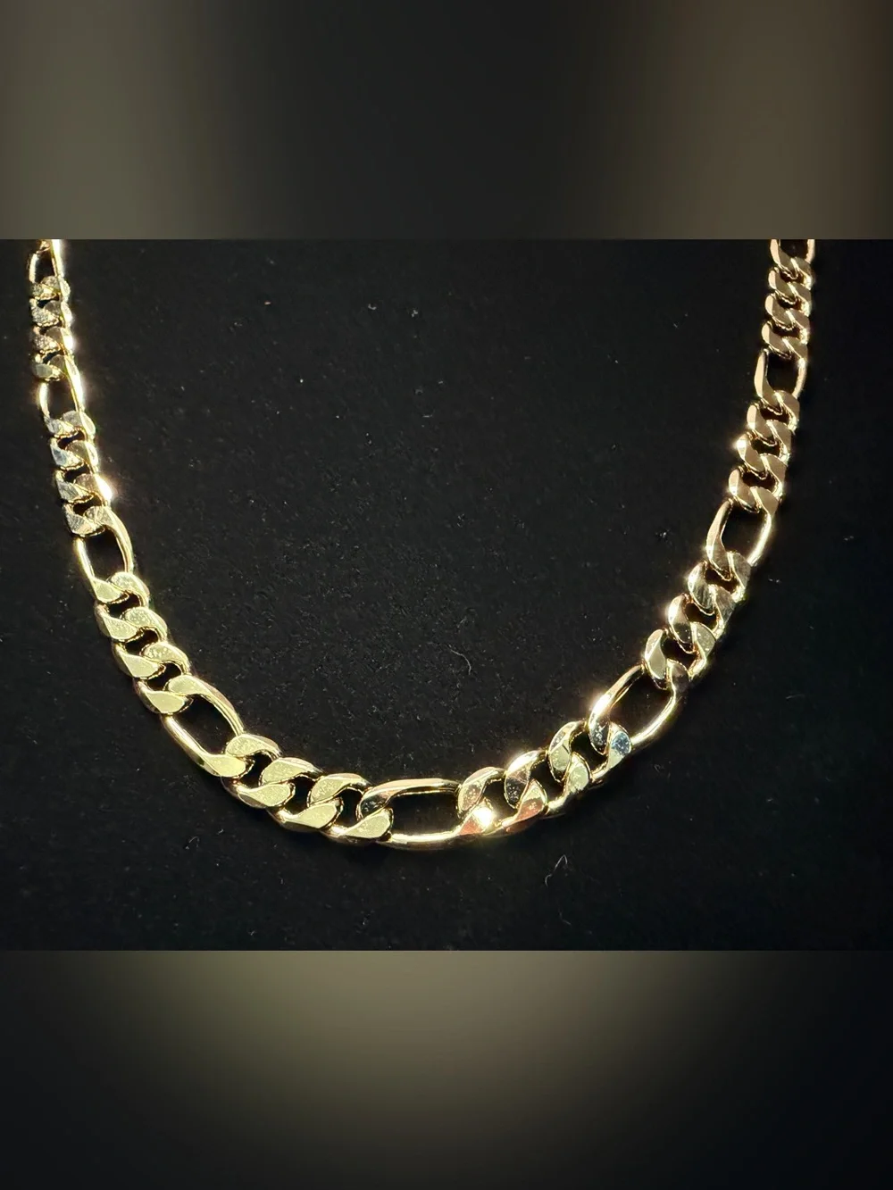Figaro 20in 8.5MM 14K Stamped Gold Filled Necklace. Get noticed! Brand New.